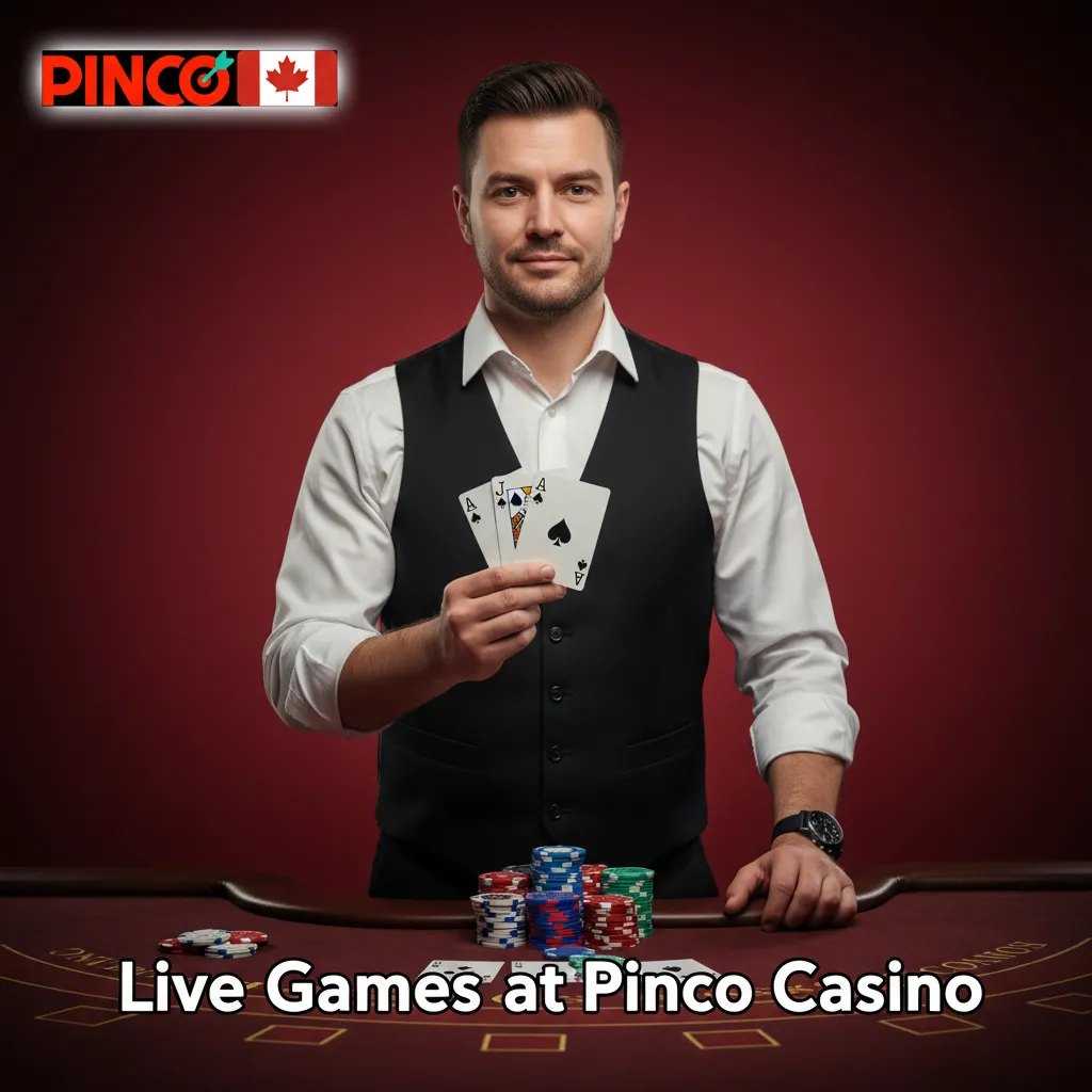 Pinco Casino live dealer lobby: roulette, blackjack, baccarat, poker, TV games, and Sic Bo, 300+ tables and shows