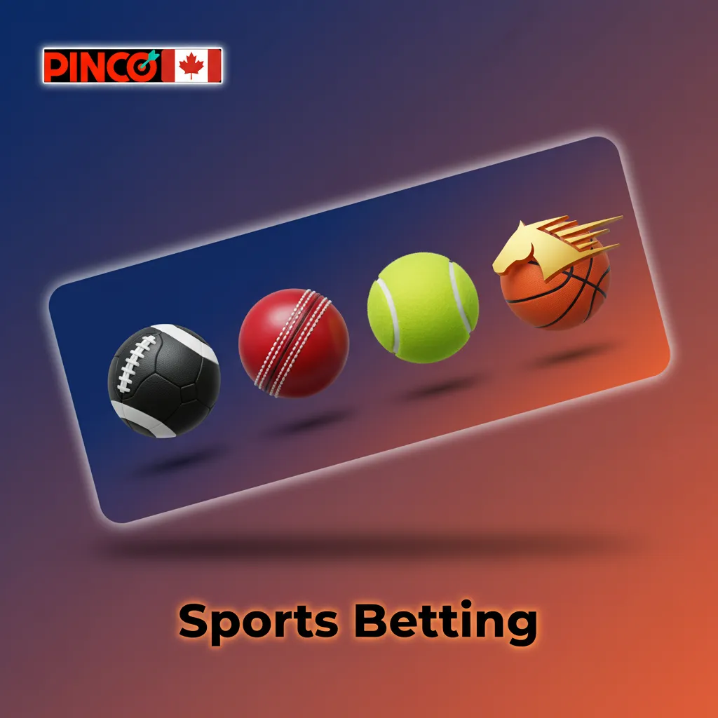 Pinco Canada sports betting on 30+ sports: live and pre-game bets, parlays, cash out; NHL, NBA, NFL, soccer, MLB, tennis.