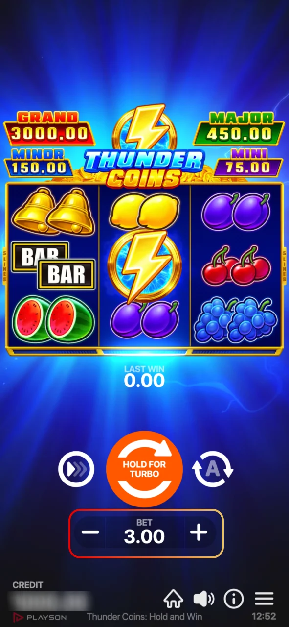 Adjust your Pinco slot bet by choosing coin value.