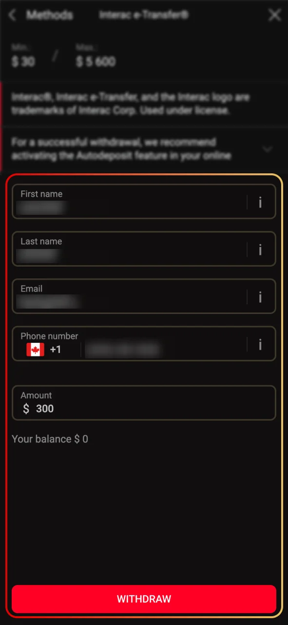 Cash out your Pinco winnings to your bank or e-wallet.