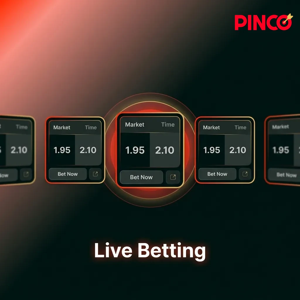 Live betting interface showing in-play odds across sports, real-time stats, cash-out option, and fast, responsive bet slip.